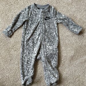 Nike Soft Gray Kids Footie One Piece